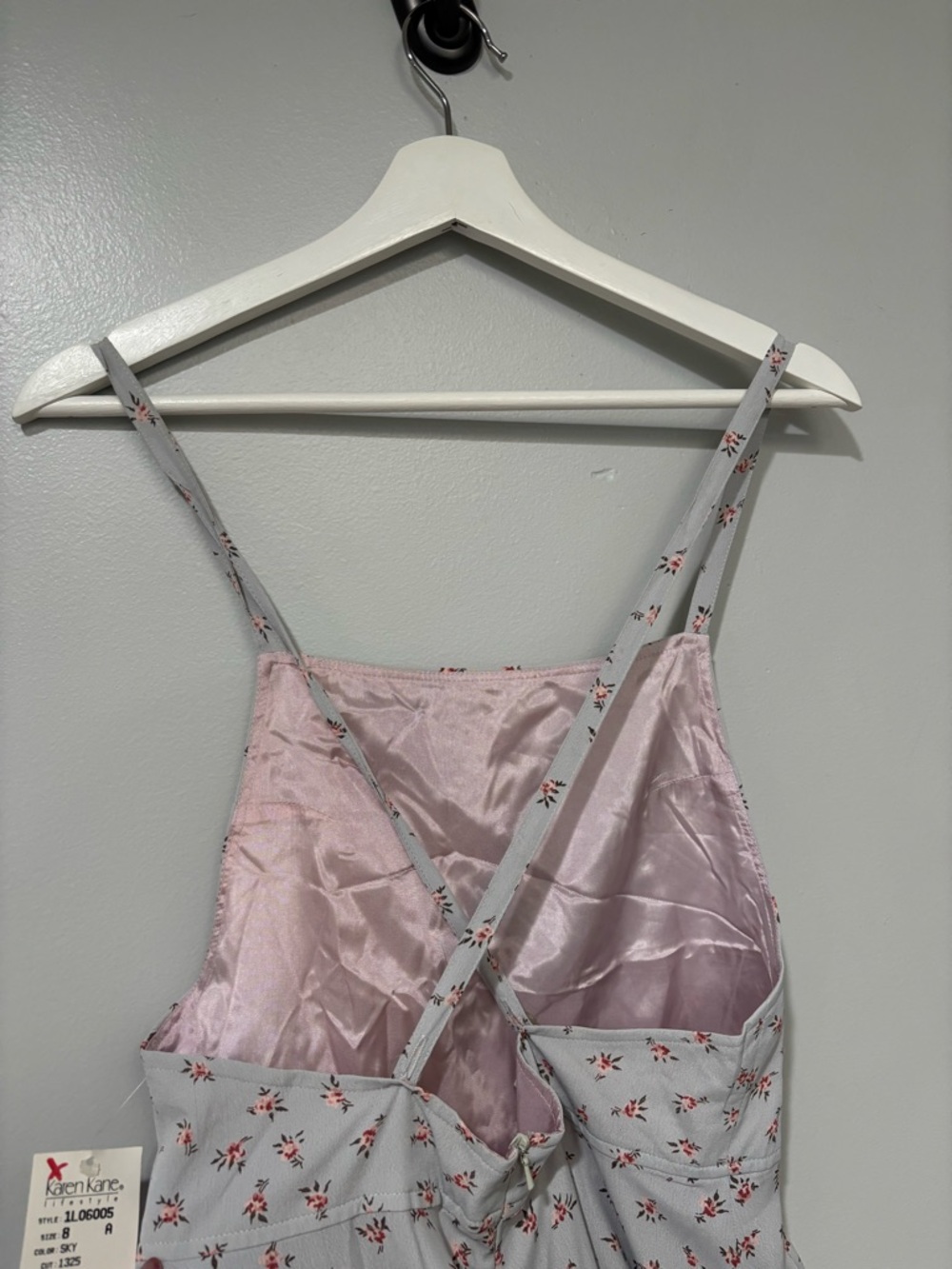 Vintage 90s Y2K Floral Maxi Slip Dress Deadstock - Picture 3 of 6